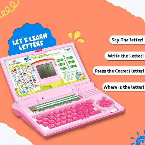 Toy Computer Typing Wembley Kids Laptop Computer Toy Electronic Alphabet Number Learning ...