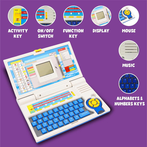 Led Screen Baby Toy Laptop Computer KHELOZZ Learning