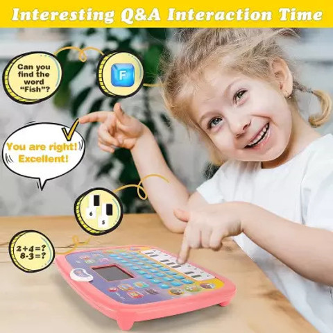 Graphene Educational Learning Kids Laptop Computer Plus Piano with led  Screen Music Toy