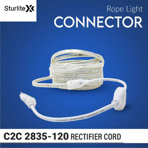 Sturlite Rope Light Adapter (LG-0345-2835-120), Pack of 4 Units