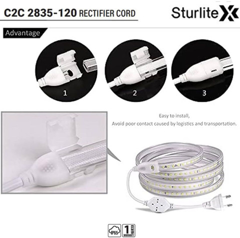 Sturlite Rope Light Adapter (LG-0345-2835-120), Pack of 4 Units
