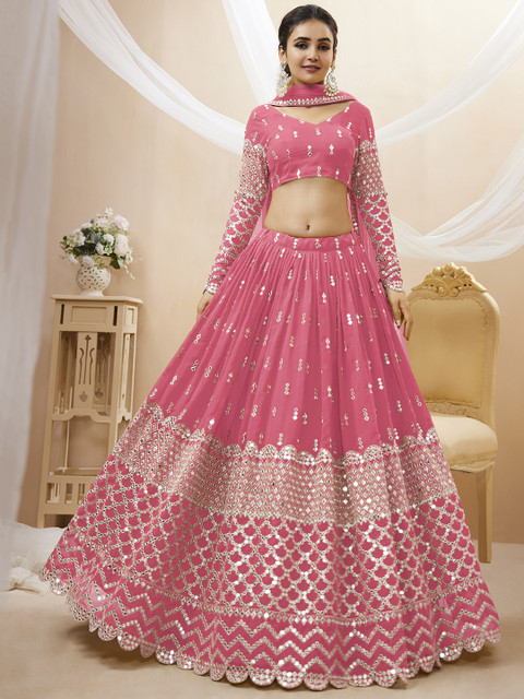 Tasrika Embroidered Semi Stitched Lehenga Choli