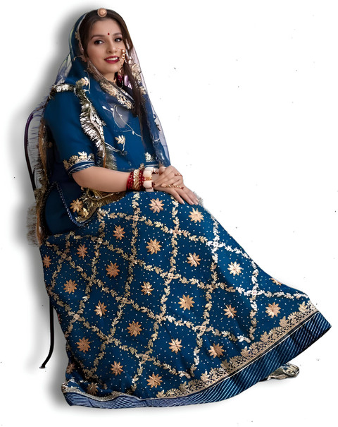blue rajputi dress Bindani Rajputi Dress main image 1