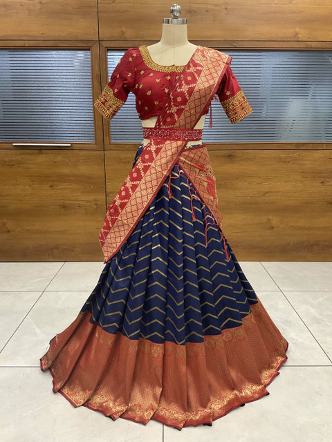 MR Y Self Design Semi Stitched Lehenga Choli Buy MR Y Self
