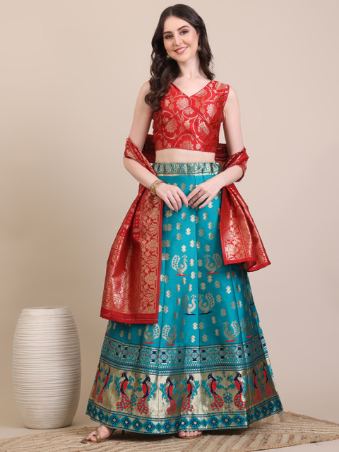 Harshiv Textile Self Design Semi Stitched Lehenga Choli