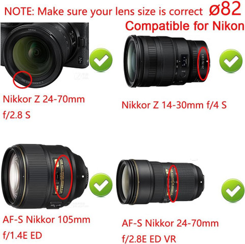 MOSTOS Brings Superior 82mm Lens Cap for Nikon Compatible for Nikon Z9  Z7II Z6II Lens Cap