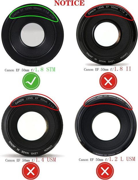 Schsteindar ES-68 Bayonet Mount Lens Hood for Canon EF 50mm