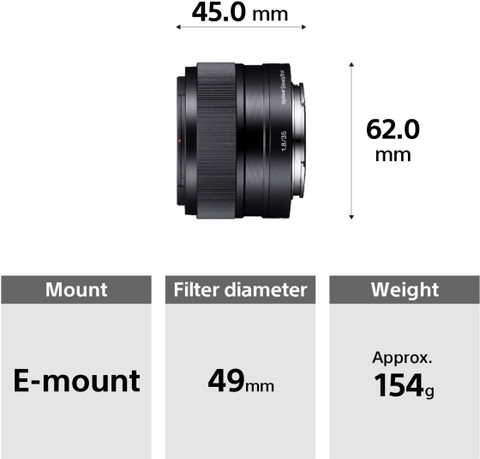 SONY SEL35F18/C SYX Standard Prime Lens - SONY : Flipkart.com