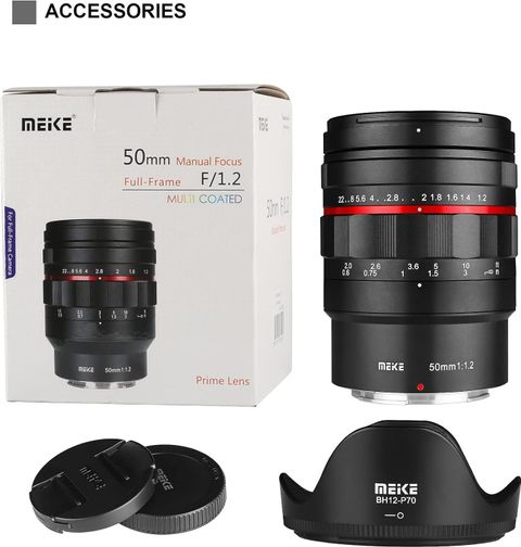 Meike MK-50mm F1.2 Large Aperture Full Frame Manual Focus Fixed