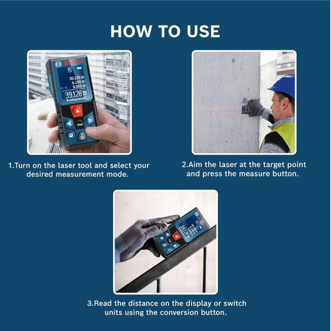 Bosch GLM 400 Laser Distance Meter 40M - Image 8