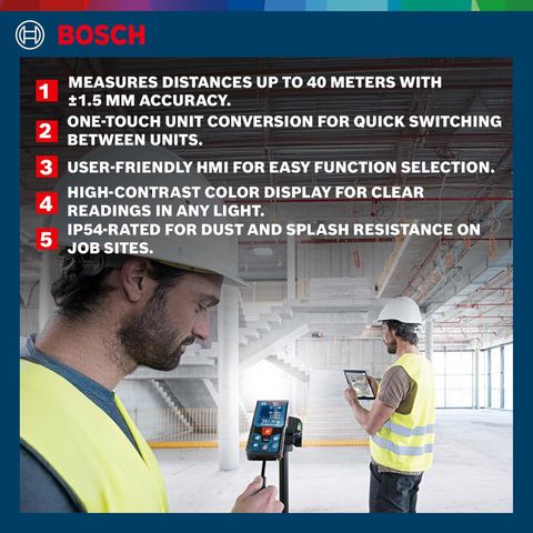 Bosch GLM 400 Laser Distance Meter 40M - Image 7