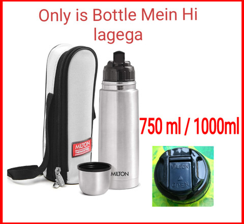 MILTON Cap Only Lid For Miton Thermosteel Flask Push Lid Flask