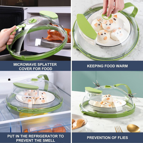 Bpa Free Microwave Food Prevent Splatter Cover Microwave Plate Cover