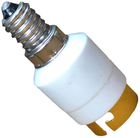 3-Pack E17 To E26/E27 Lamp Socket Adapter – PBT Bulb Base Converter For Light Fixtures (White)