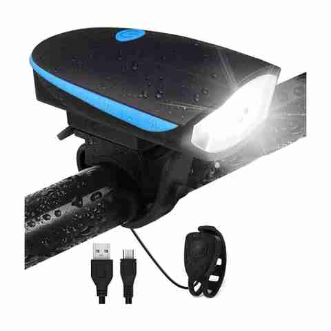 BLACKBELL Ultra Bright LED Bicycle Light with Horn, Blue - Image 5