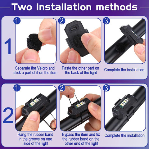 DSTECHBAR Bicycle Bottle Holder with Universal Safety Small Light