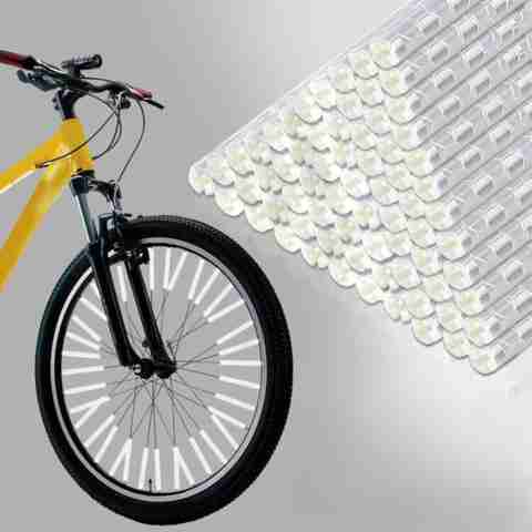 Kickzu 12pcs Spoke reflectors, Cycle Tyre Light 360° Visibility