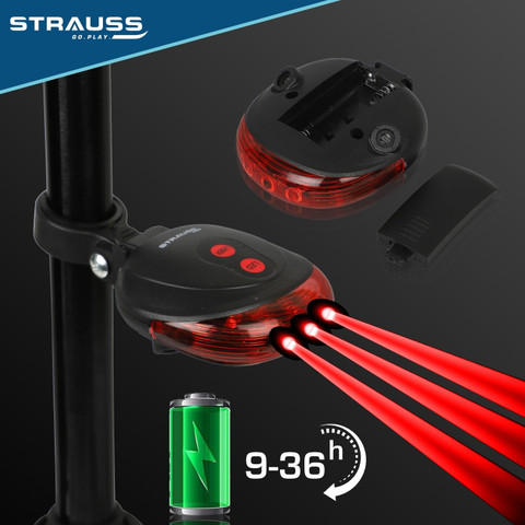Strauss Bicycle Tail with Laser Waterproof Cycle Back Flash