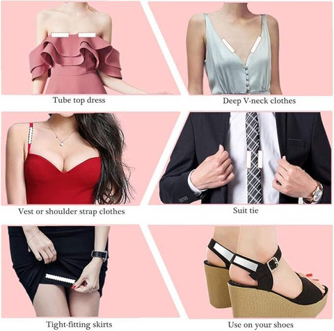 body tape for low cut dress Double Sided Fashion Tape, Boob Tape for Strapless and Low Cut Tops, 36 Strips