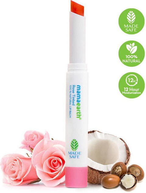 Mamaearth Vitamin C Tinted 100% Natural Lip Balm for Lip Lightening, With Vitamin C & Honey For 12 Hour Moisturization Vitamin C