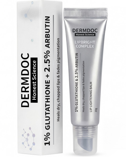 Dermdoc LipBright Treatment | Lightening Lip Balm | Heals Dry & Chapped  Lips | 1% Glutathione + 2.5% Arbutin - Price in India, Buy Dermdoc  LipBright Treatment | Lightening Lip Balm |