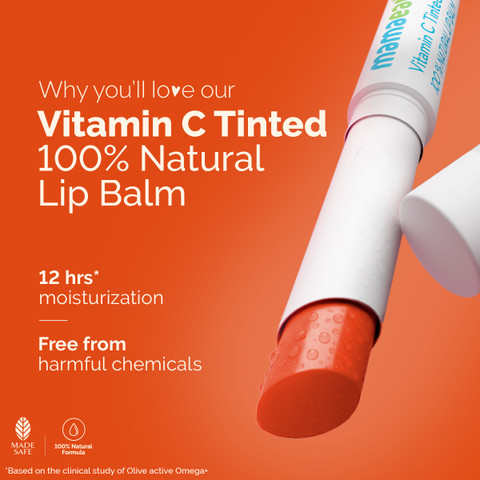 Mamaearth Vitamin C Tinted 100% Natural Lip Balm for Lip Lightening, With Vitamin  C & Honey For 12 Hour Moisturization Vitamin C - Price in India, Buy  Mamaearth Vitamin C Tinted 100%