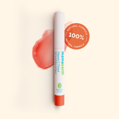 Mamaearth Vitamin C Tinted 100% Natural Lip Balm for Lip Lightening, With Vitamin  C & Honey For 12 Hour Moisturization Vitamin C