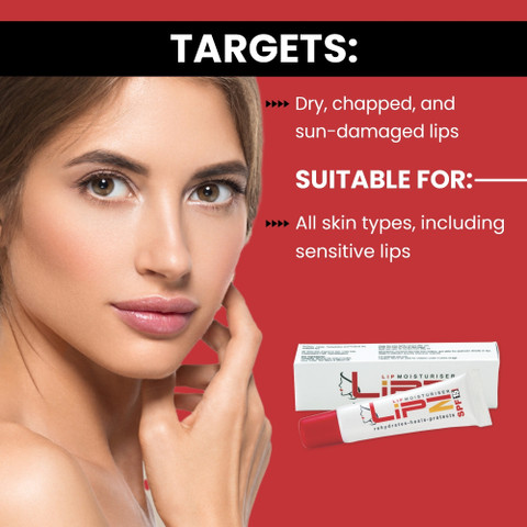 LIPZ Lip Moisturizer with SPF 15 for Hydrated, Soft & Protected