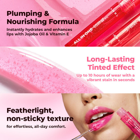 Lamel All in One Lip Tinted Plumping Oil 401-Peachy 3ml - Price in