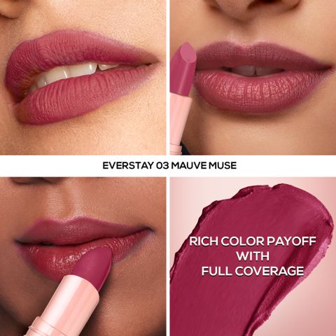 Renee Everstay Lipstick, Longstay Matte Finish, Hydrating, Smudge