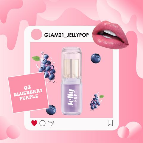 Glam21 Jelly Pop Color Change Fruity Gel Lipstick (Blueberry Purple, - Image 8