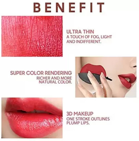 REIMICHI Lip Shape Apple Lipstick Red Shade - Price in India, Buy
