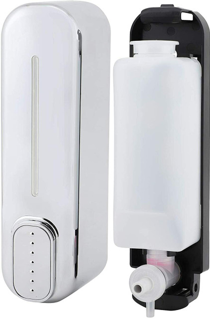 VRIGHT Soap Dispenser for Bathroom Wall Mounted Plastic ABS 400ML