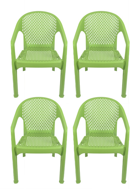 COMFORT Creation Tycoon Plastic Chair Set of for Outdoor Indoor Dining  Room, Bedroom Plastic Living Room Chair