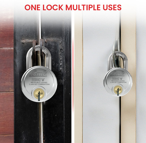 Link Bison 68mm Padlock | Lock For Door, office, Shop | Hardened