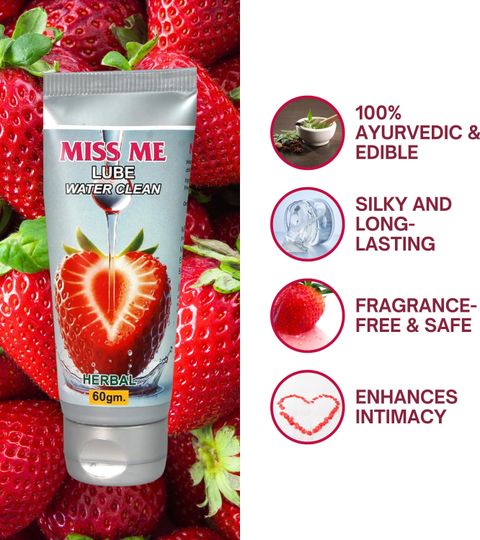 Miss Me India's first Non Flavoured Edible lubricant for male female | Water  Based Lubricant Price in India