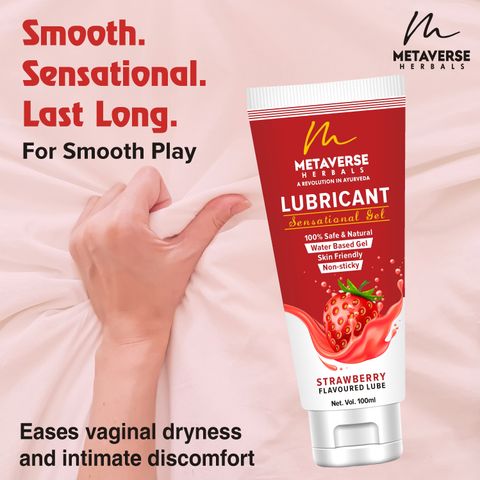 METAVERSE Lubes for men & Women Strawberry Flavor adds a hint of sweetness  Strawberry Lubricant Price in India