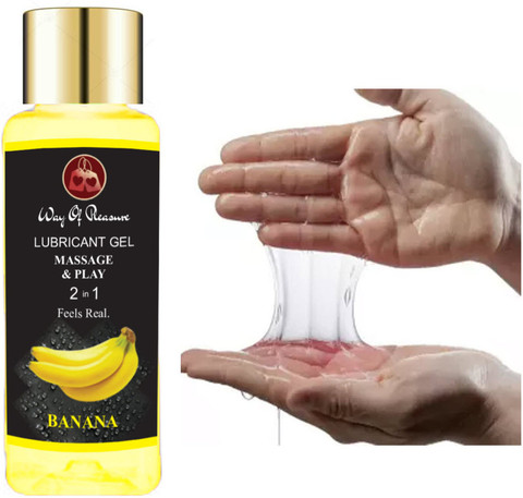 Way Of Pleasure Banana Flavoured Lubricant Non Sticky Gel 50ml For Men &  Women Lubricant Price in India