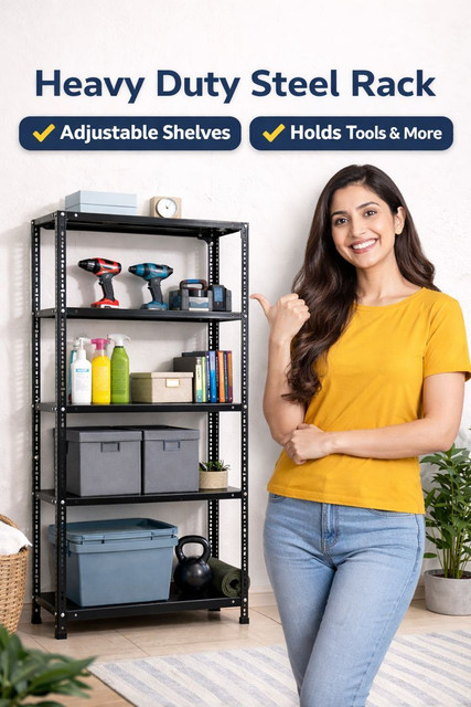 Perfect Steel Traders Angle CRC Sheet 5 Shelves Multipurpose