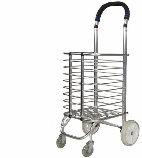 Thrivanta Wheel Shopping Trolley Aluminium Kitchen Trolley