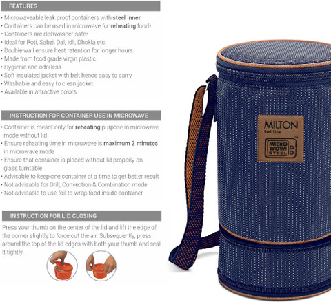 MILTON Flexi Insulated Tiffin Microwave safe