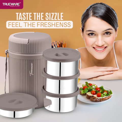 Trueware GRUB Insulated Hot Lunch Box With SS