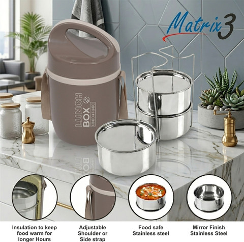 Flipkart.com | FOODNFOOD Matrix3 Insulated Hot and Cold with Lock