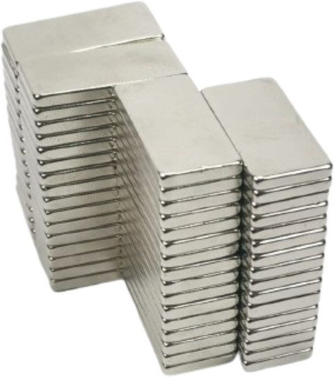 Jinsa 25pcs of 20x10x2mm Rectangle/block Neodymium Rare-Earth