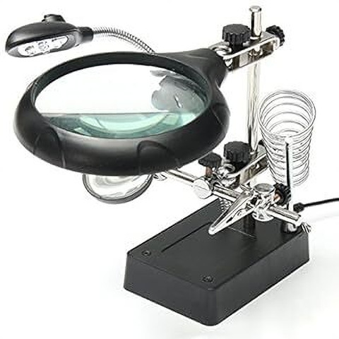 Bluedeal Light Magnifier Magnifying Glass Helping Hand Soldering