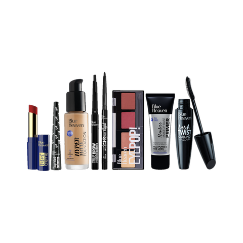 BLUE HEAVEN Festive Makeup Kit, Pack of 8 · 45.5 ml (364 ml total) - Image 3