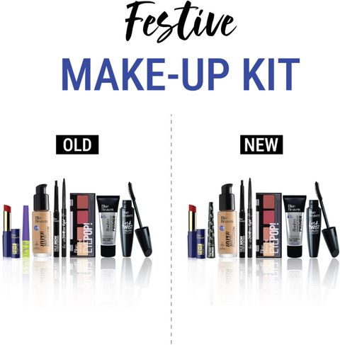 BLUE HEAVEN Festive Makeup Kit, Pack of 8 · 45.5 ml (364 ml total) - Image 5