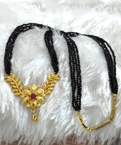 Gorkhastyle Premium Quality Nepali Tradional Mangalsutra In Black