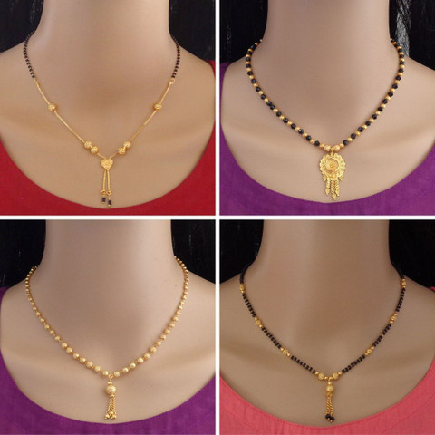 RAMDEV ART FASHION JEWELLERY Latest Design Gold Mangalsutra For Women Brass  Mangalsutra