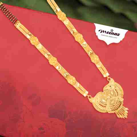 MEENAZ south indian mangalsutra temple design daily simple long 30